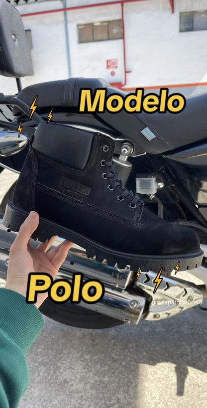 Polo Nubuck Negro